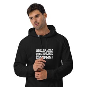 Discipline Unisex eco raglan hoodie