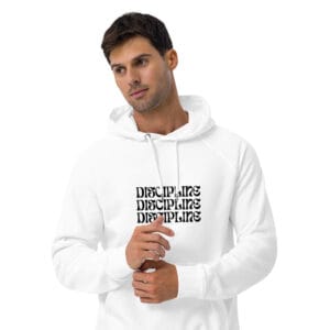 Discipline Unisex eco raglan hoodie